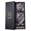 Kit Gravata Estampada de Seda Vitale Lorennzi 25